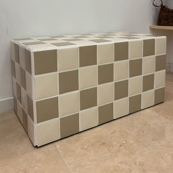 CHILL DAMIER CREME / BLANC
