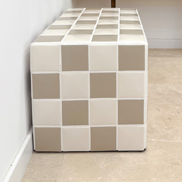 CHILL DAMIER CREME / BLANC