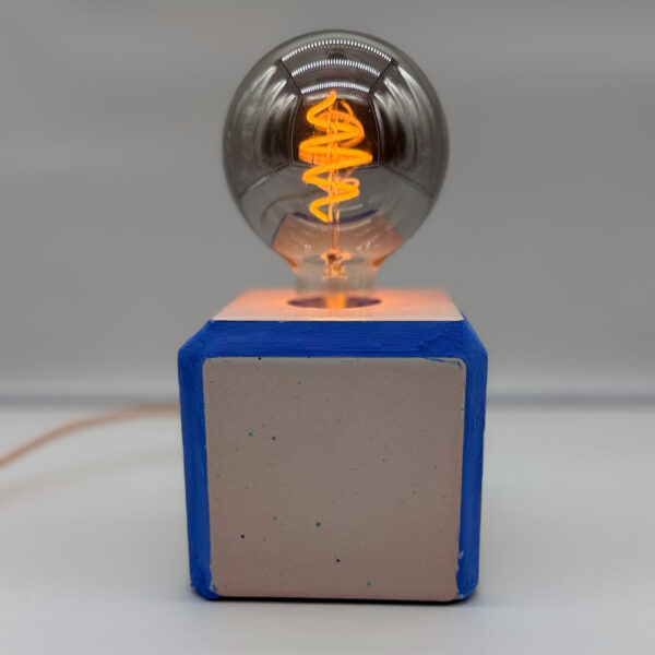 Lampe rose argile 10×10 4