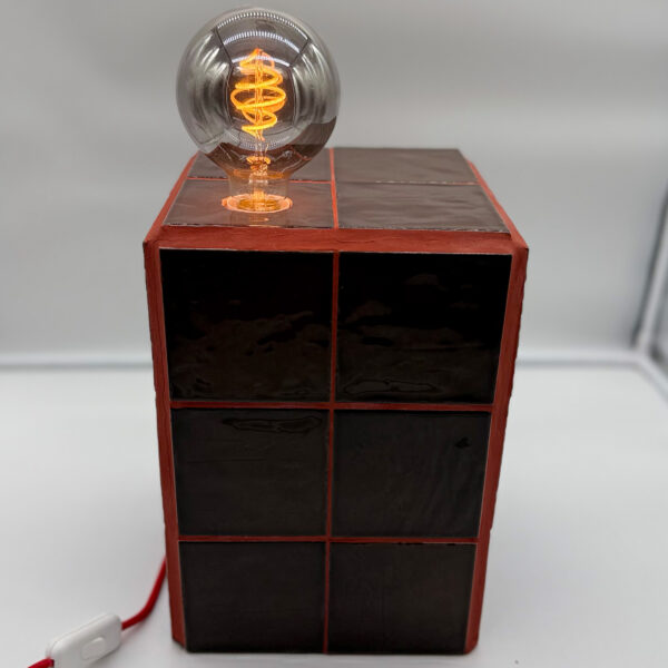 Lampe Cacao Bordeaux — Format tour 20x20x30