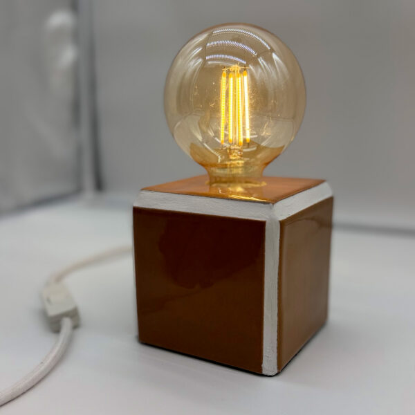 Lampe Cube Caramel — 10x10